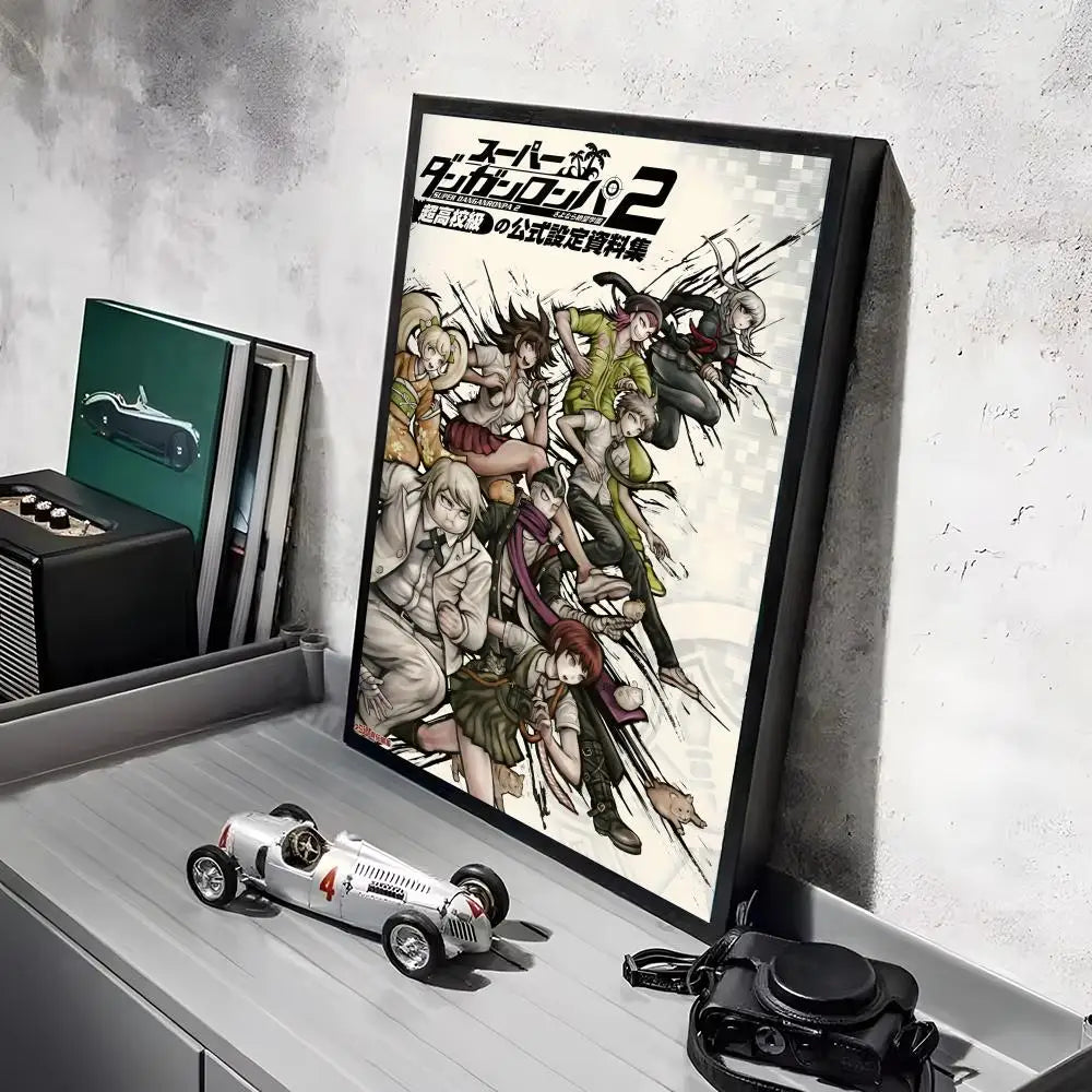 Poster Game D_DanganRonpaS Stickers Mural · Decoración Setup Gamer y Escritorio