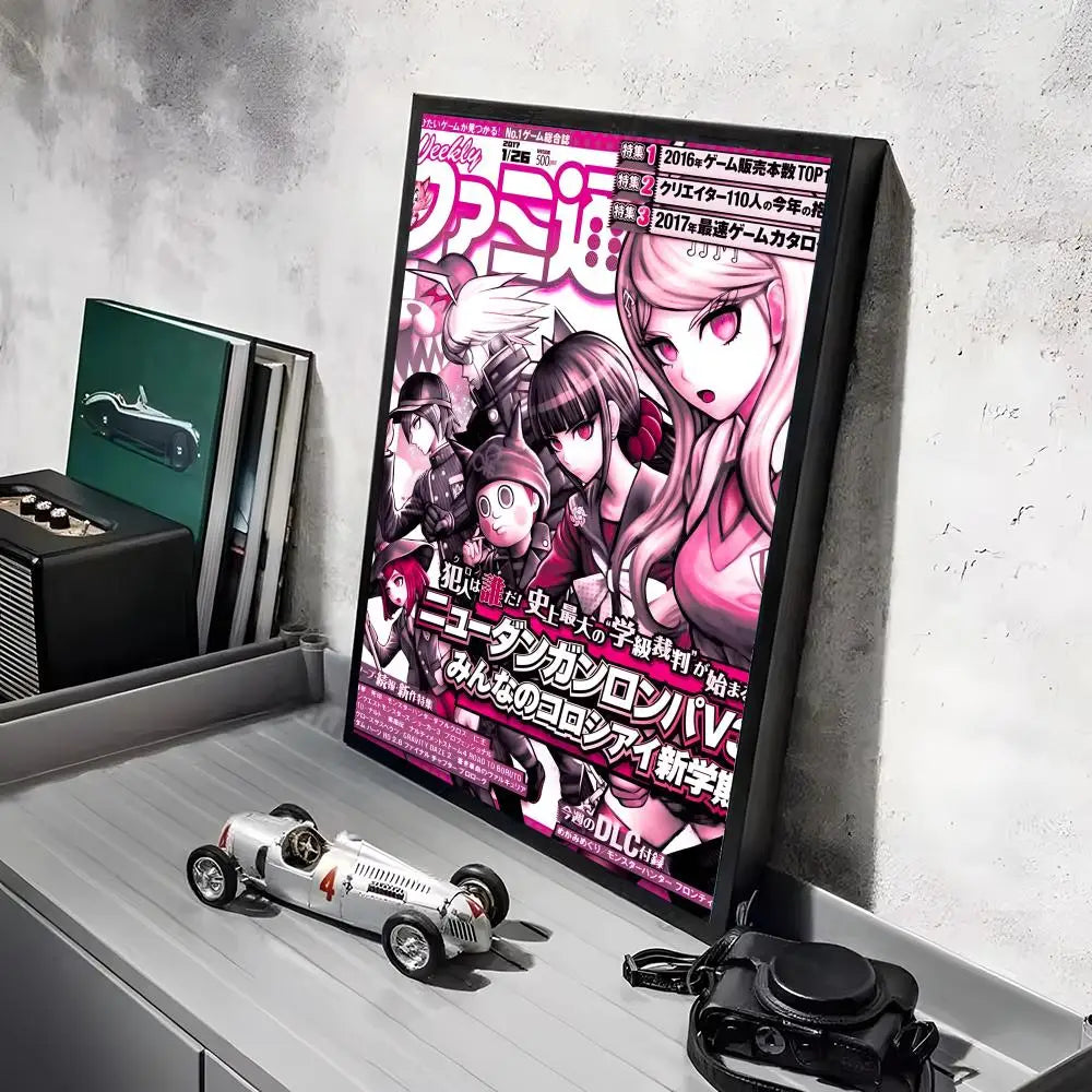 Poster Game D_DanganRonpaS Stickers Mural · Decoración Setup Gamer y Escritorio