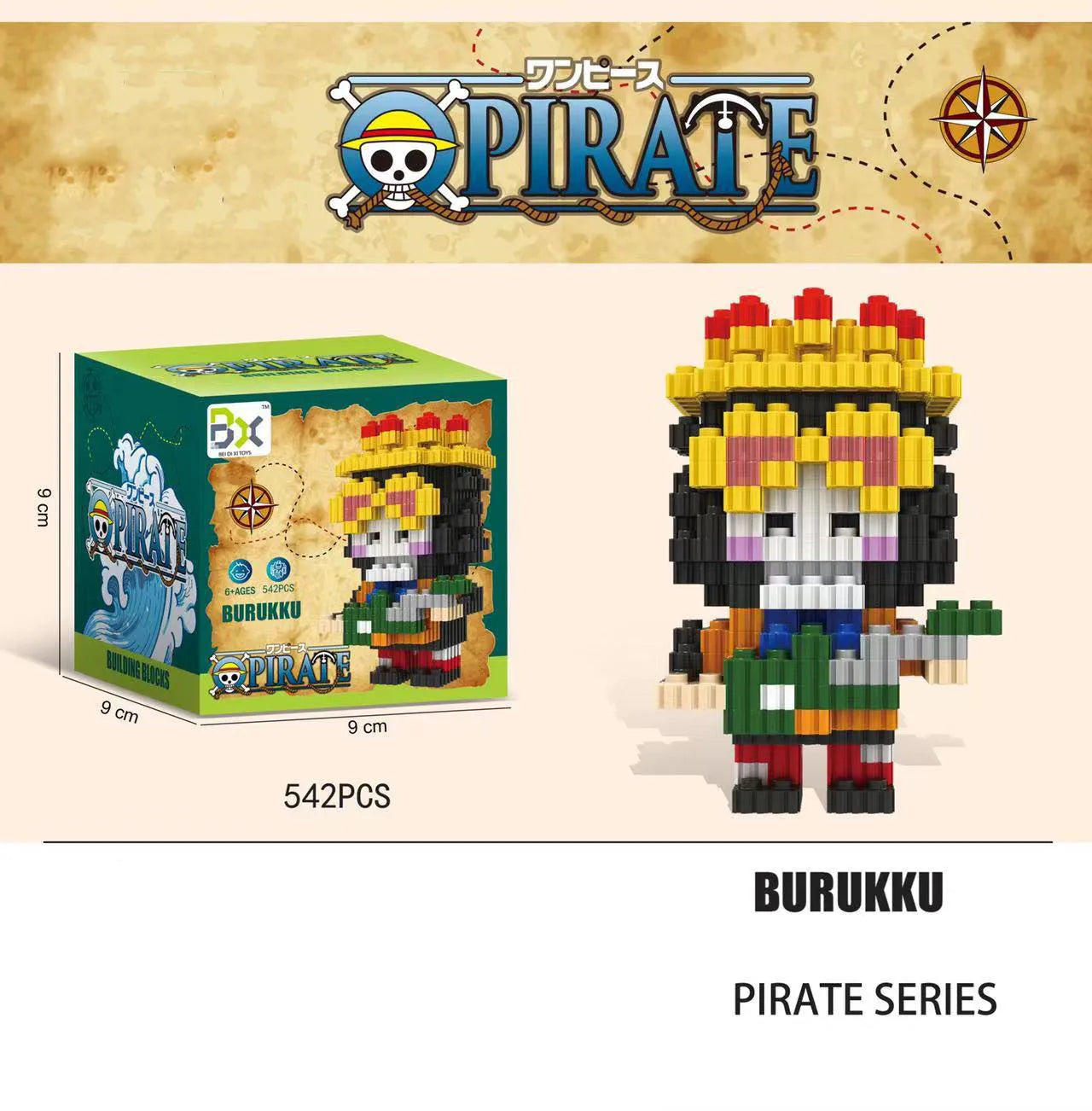 Figura One Building Block Sanji One Piece · Decoración Setup Gamer y Escritorio