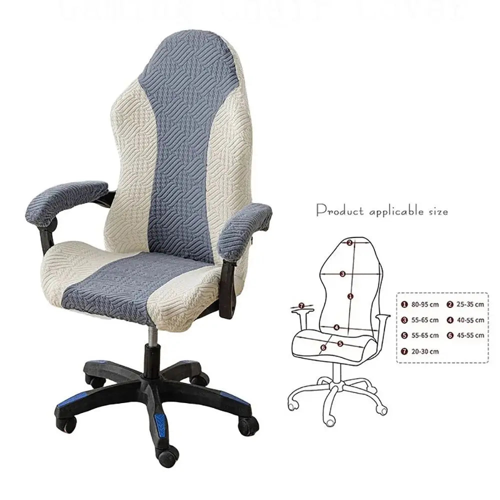 Funda Jacquard Antideslizante para Silla Gaming · 95cm Multicolor Decorativa