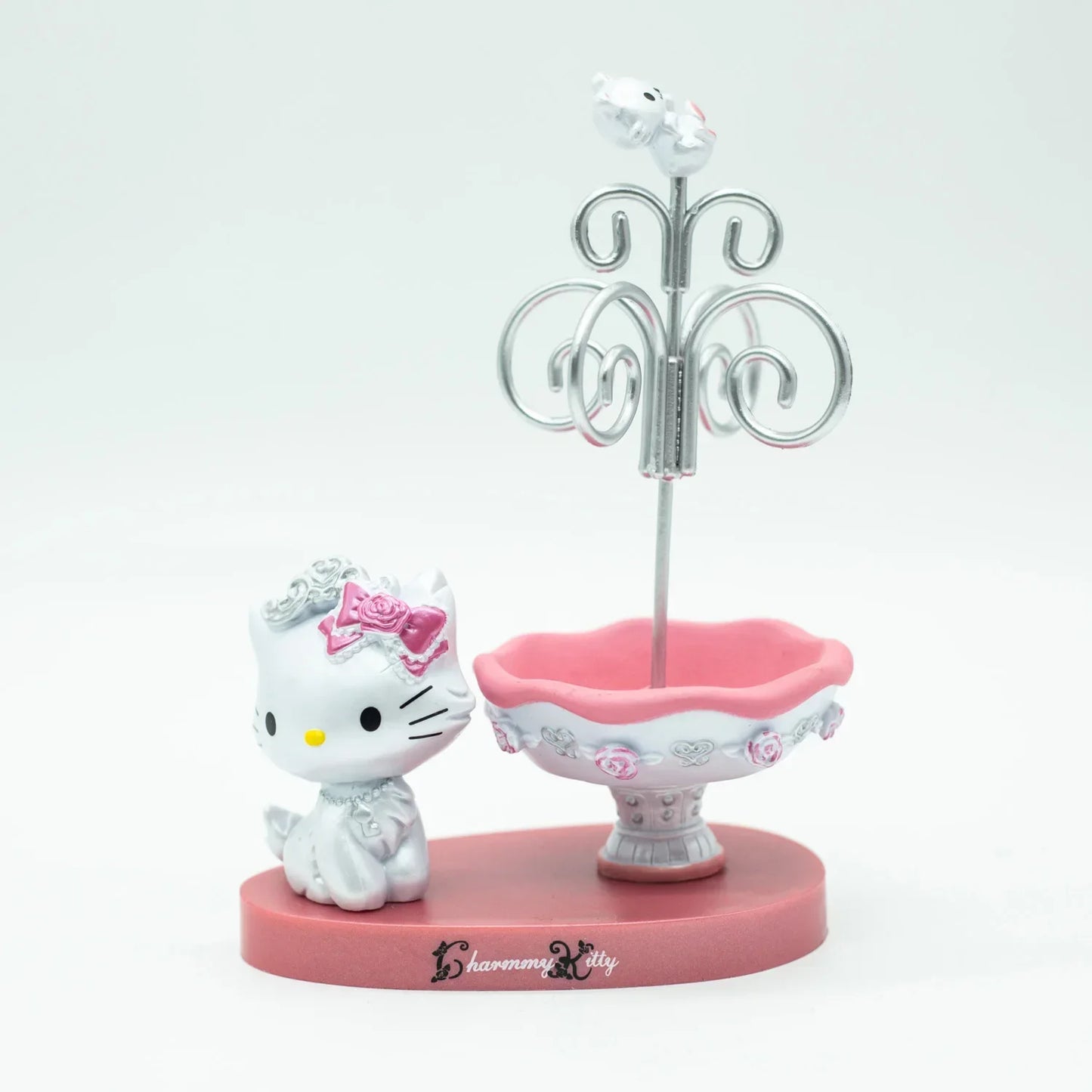 Figura Decorativa Hello Kitty con Espejo Joyero · Decoración Setup Gamer Kawaii