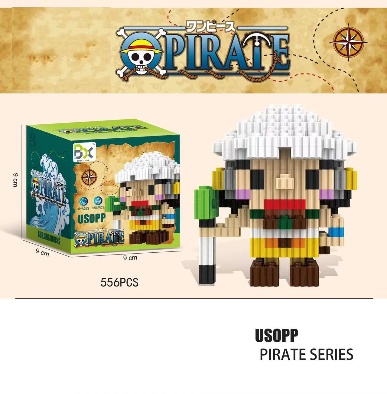 Figura One Building Block Sanji One Piece · Decoración Setup Gamer y Escritorio