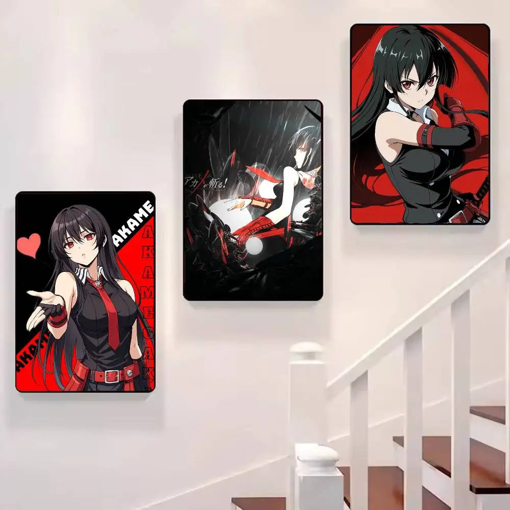 Poster Akame Ga Kill Art · Decoración Setup Gamer y Escritorio