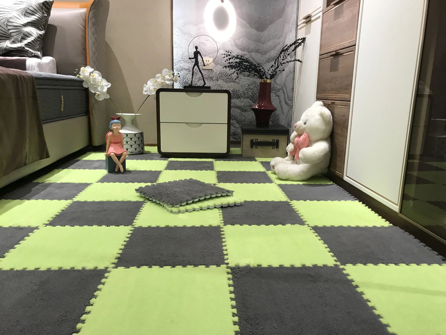 Alfombra Decorativa Soft Floor Mat Stain 30cm · Decoración Setup Gamer y Escritorio