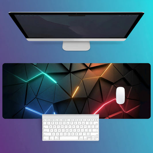 Alfombrilla Gaming Compacta - Mouse Pad con Bordes Cosidos y Base Antideslizante 26x21cm