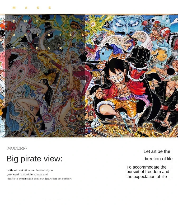 Poster One Family Photo Hanging One Piece · Decoración Setup Gamer y Escritorio