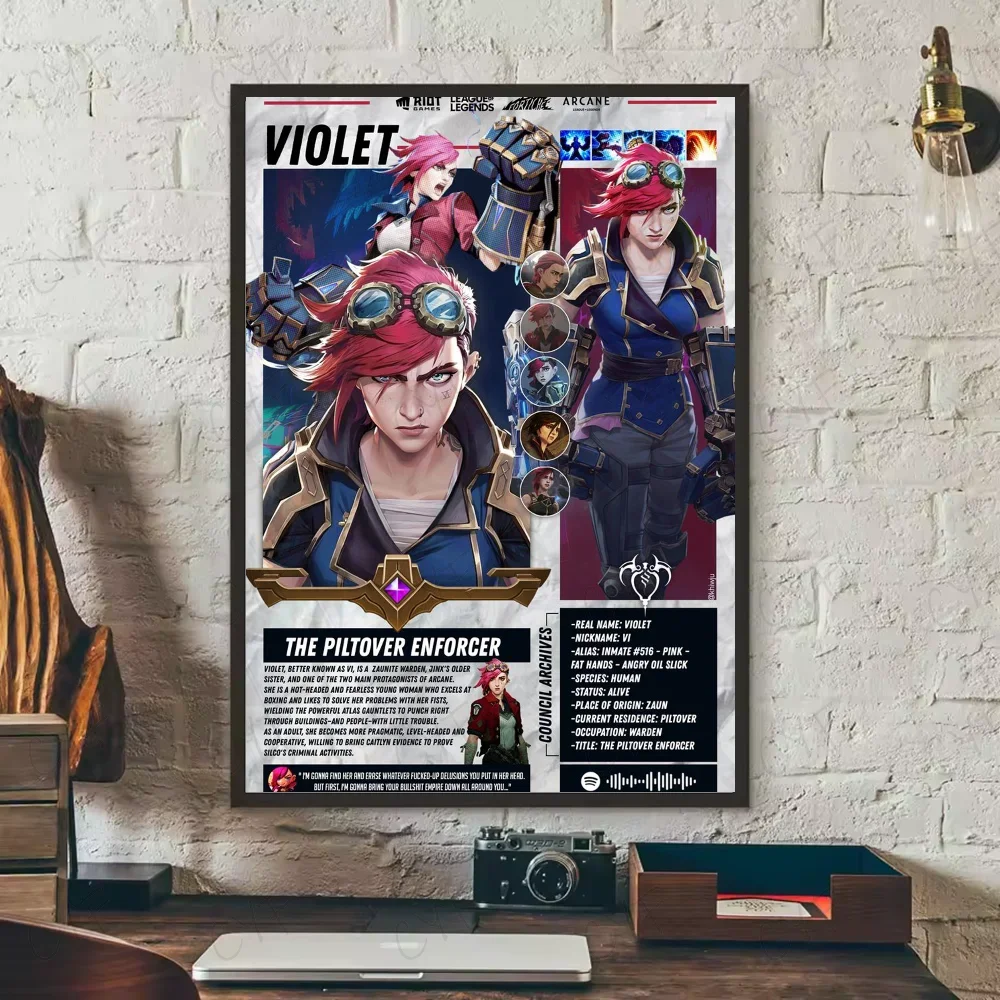 Poster ARCANE Movie Aesthetic Canvas · Decoración Setup Gamer y Escritorio