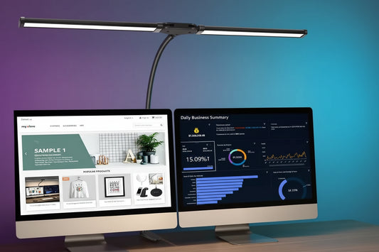 Lámpara LED de Escritorio con Brazo Flexible - Regulable con Protección Ocular