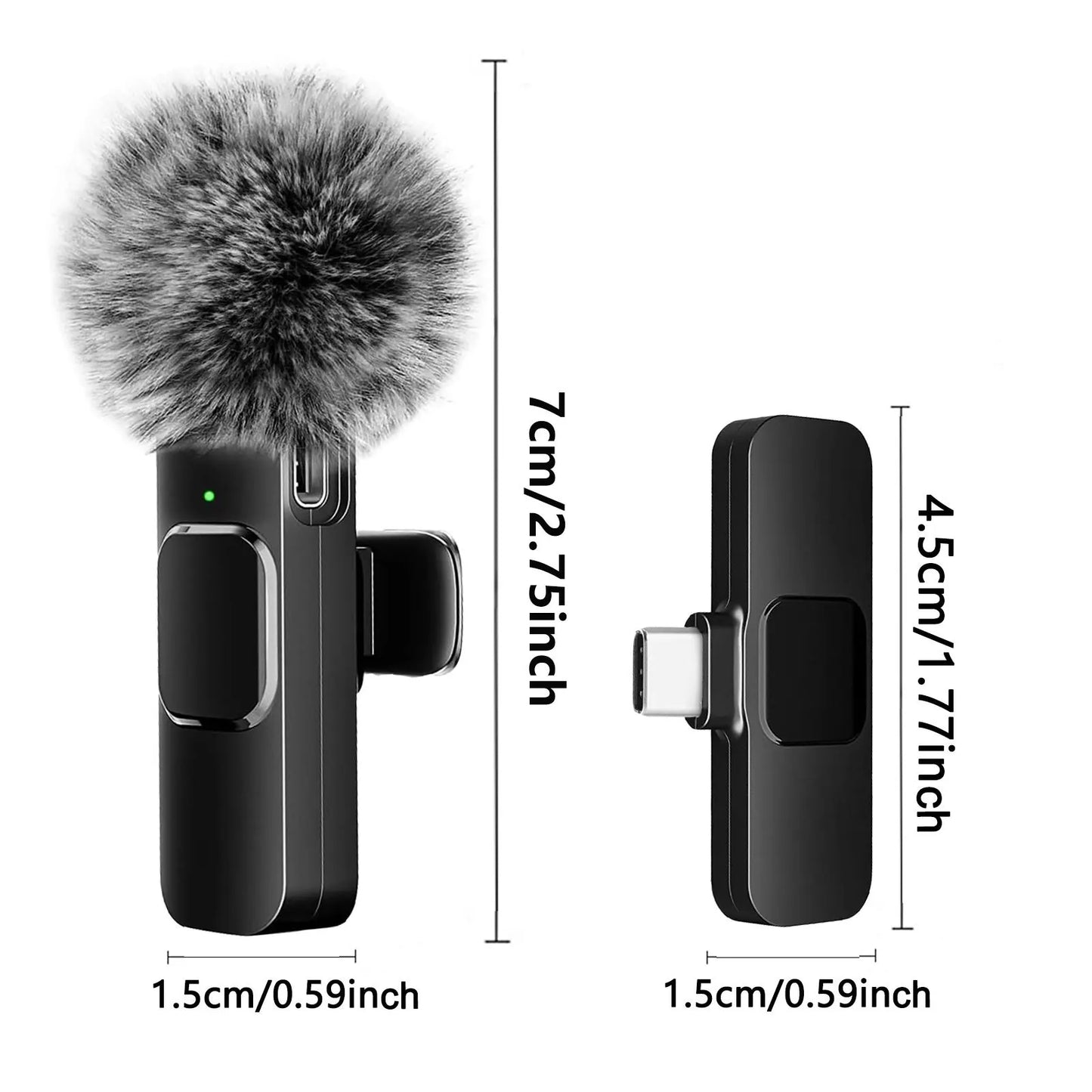 Micrófono inalámbrico para iPhone y Android