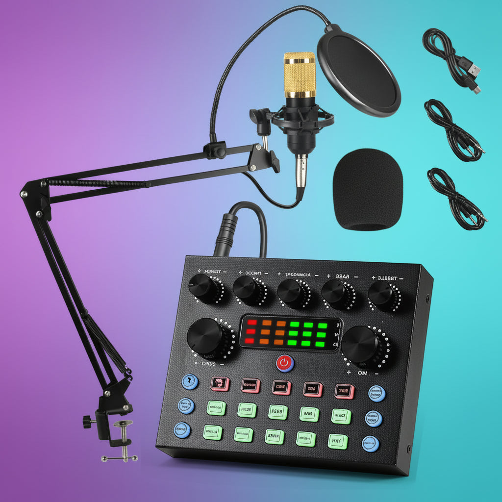 Equipo de Podcast Profesional para PC y Móvil