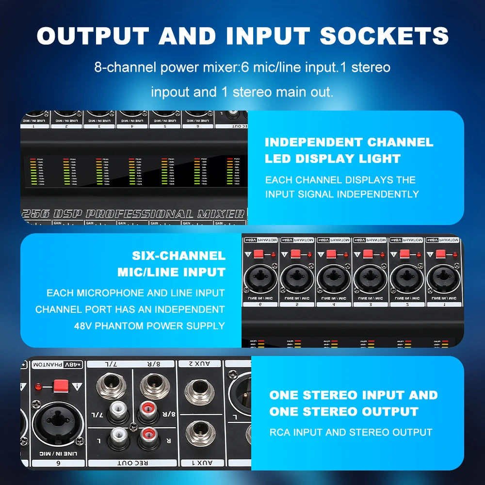 Micrófono mixer Channel 256DSP · Sonido Gaming