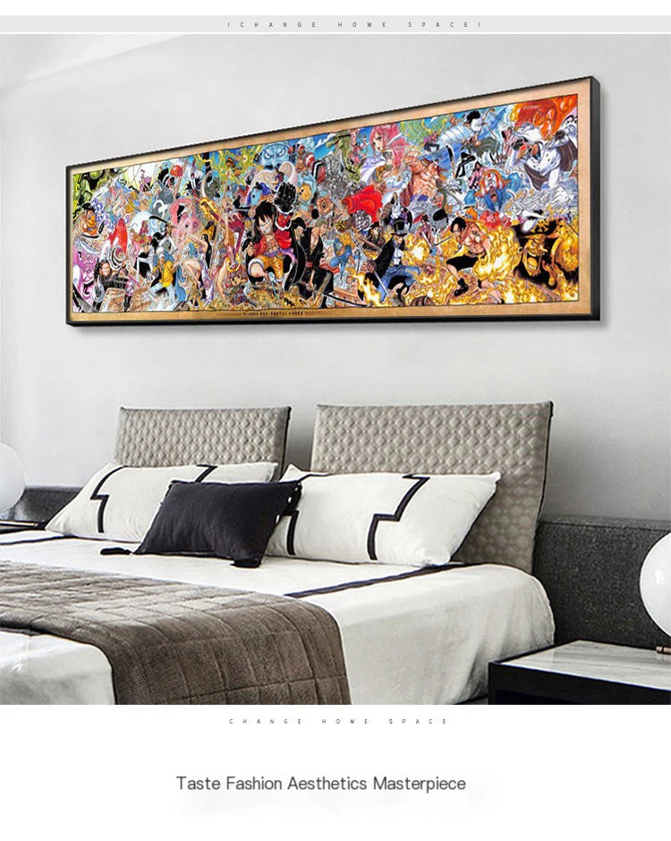 Poster One Family Photo Hanging One Piece · Decoración Setup Gamer y Escritorio