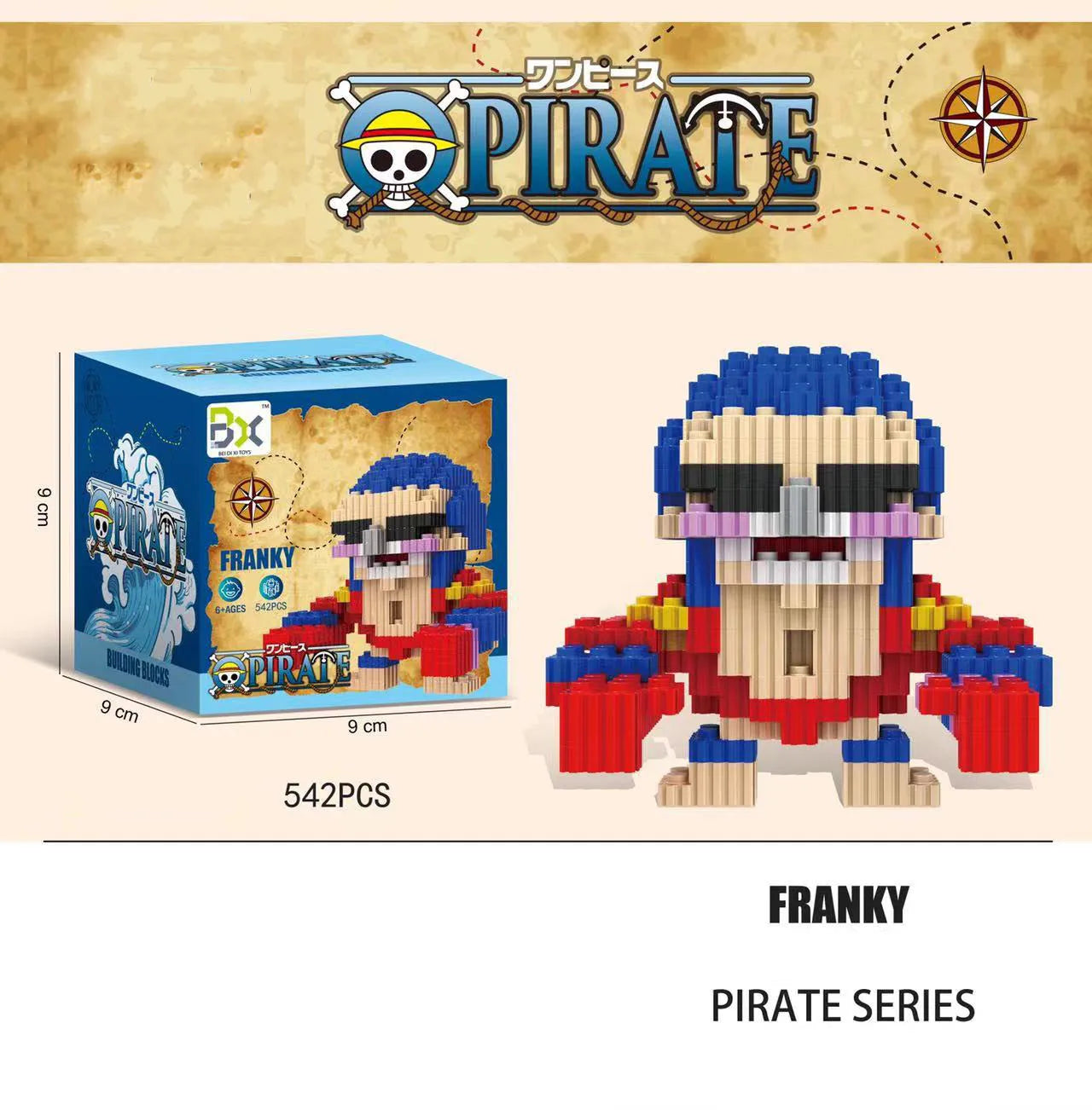 Figura One Building Block Sanji One Piece · Decoración Setup Gamer y Escritorio