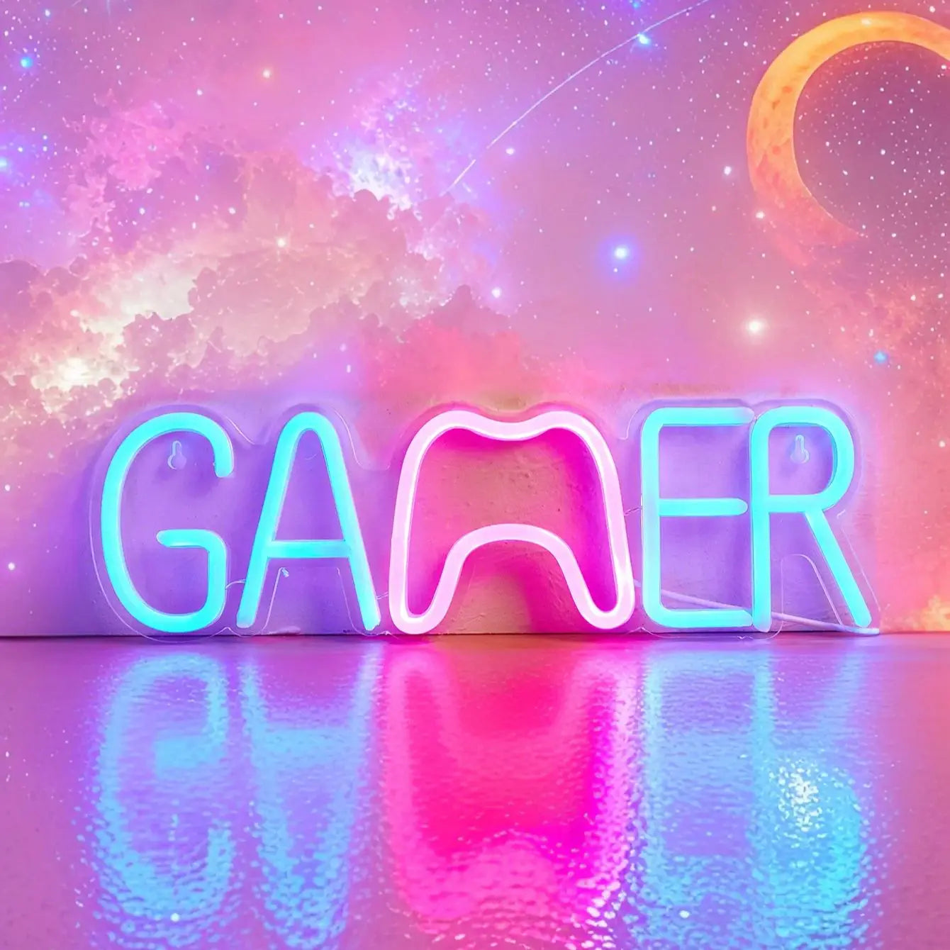 Neón LED Chi-buy Gamer Gamepad · Iluminación Setup Gaming
