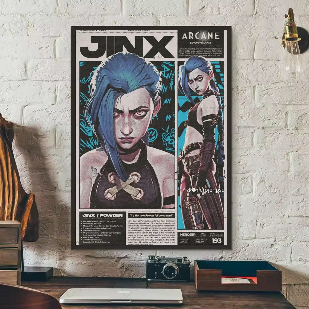 Poster ARCANE Movie Aesthetic Canvas · Decoración Setup Gamer y Escritorio