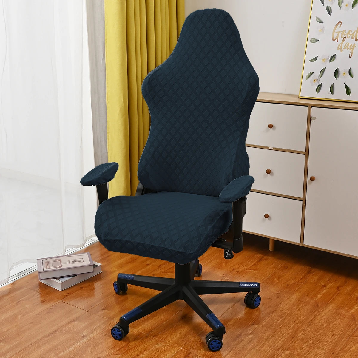Funda Impermeable para Silla Gaming Negra · Tamaño Universal Reclinable