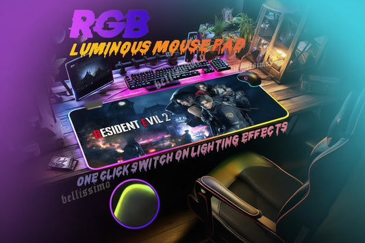 Alfombrilla Gaming RGB Resident Evil - Extended Mouse Pad Impermeable 70x40cm