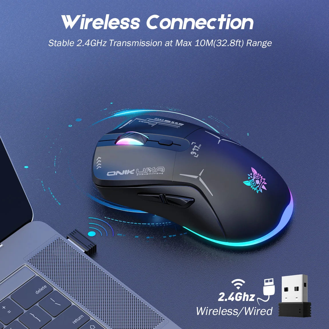 Ratón Gaming Inalámbrico ONIKUMA CW917 RGB