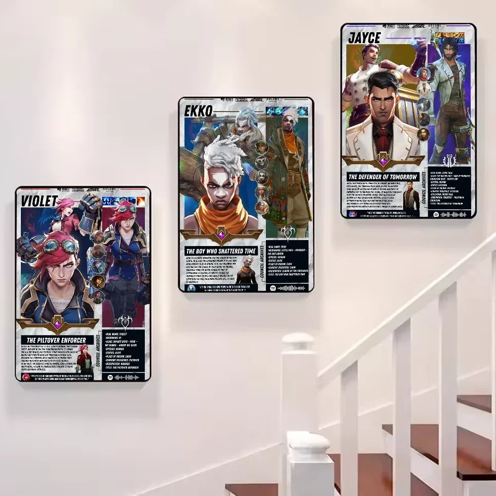 Poster ARCANE Movie Aesthetic Canvas · Decoración Setup Gamer y Escritorio