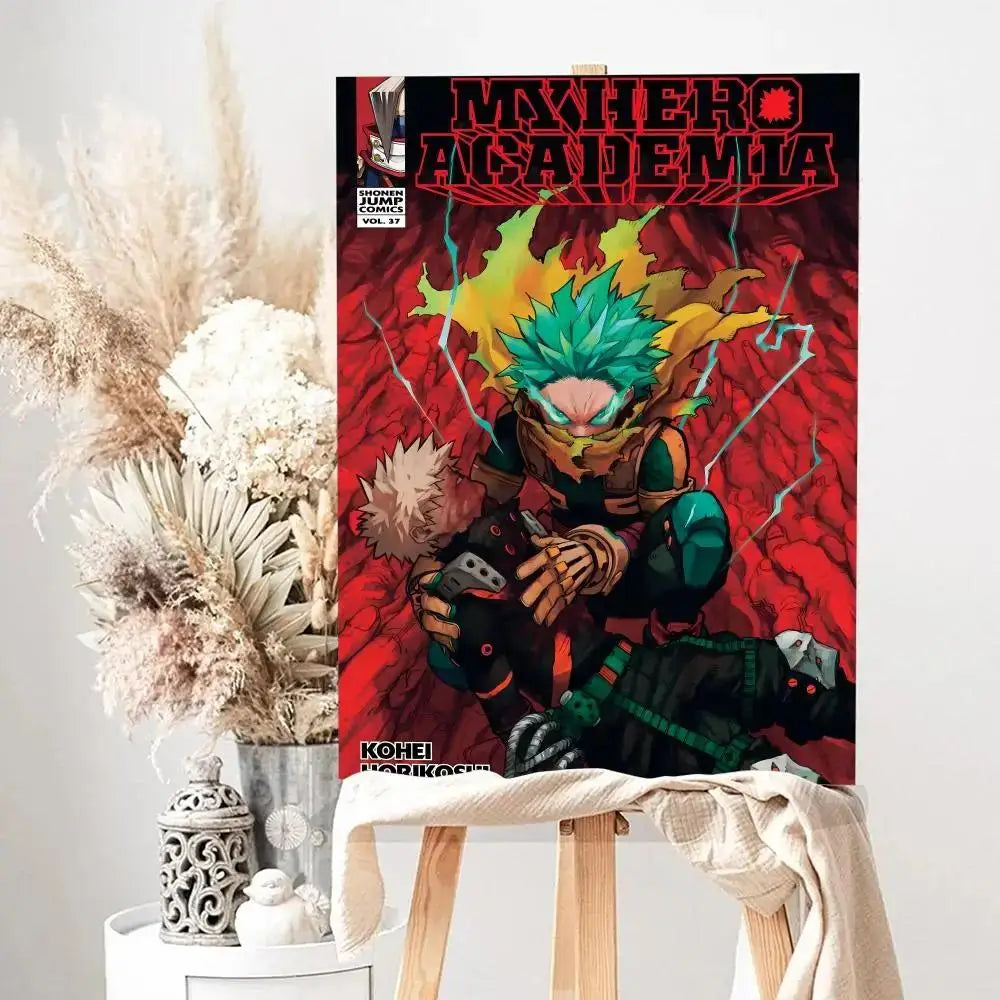 Poster HighQuality Canvas Gift My Hero Academia · Decoración Setup Gamer y Escritorio