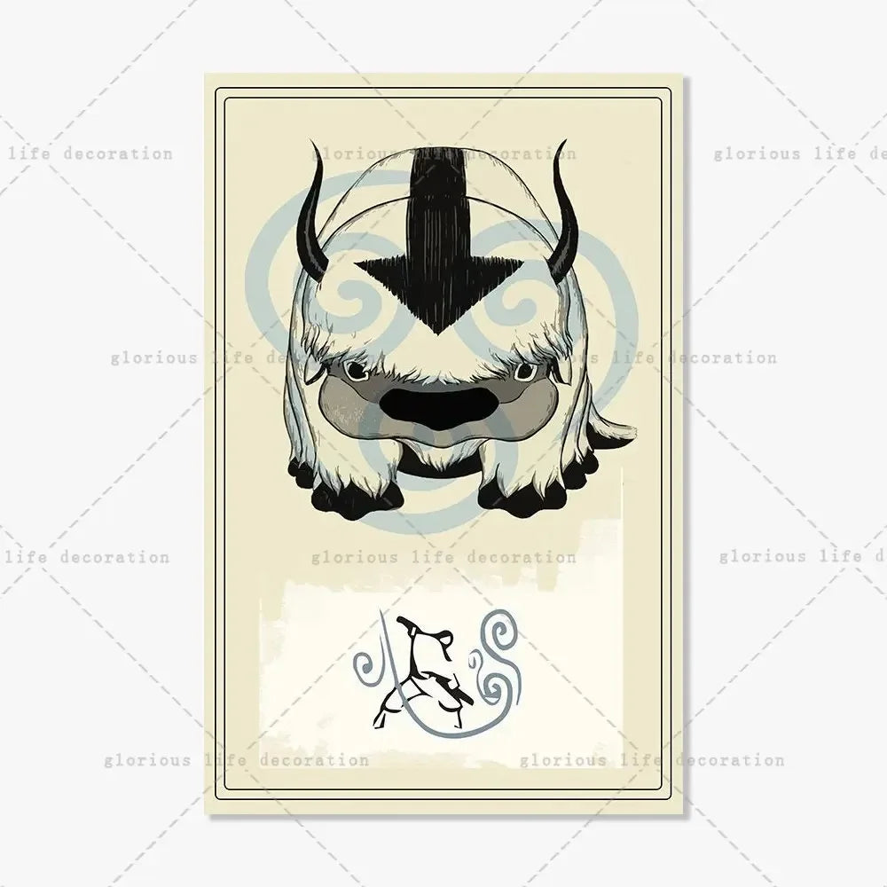 Poster Avatar The Last Airbender · Decoración Setup Gamer y Escritorio