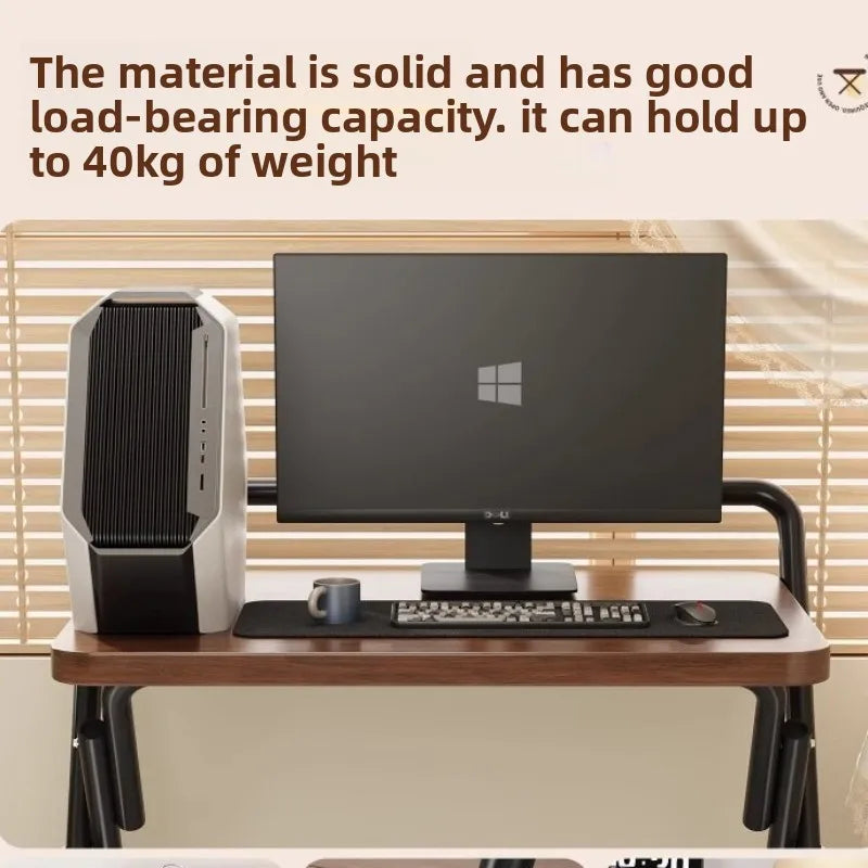 Escritorio Plegable de Doble Capa - Mesa de Estudio Compacta para Espacios Pequeños