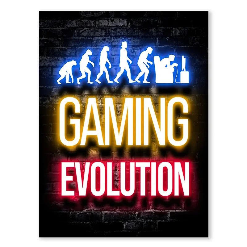 Neón LED Gaming Decoration Posters · Iluminación Setup Gaming