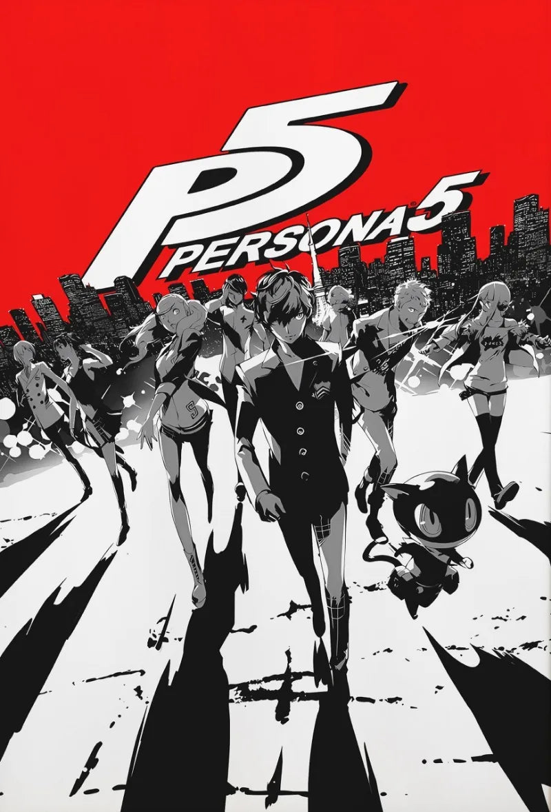 Poster Persona P5 Games Print · Decoración Setup Gamer y Escritorio