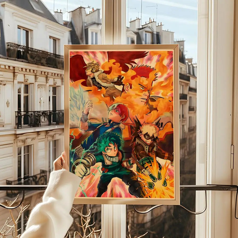 Poster My Hero Academia Room · Decoración Setup Gamer y Escritorio