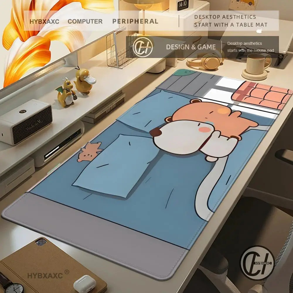 Alfombrilla Gaming XXL BuBu DuDu Kawaii - Mouse Pad Grande HD para Escritorio