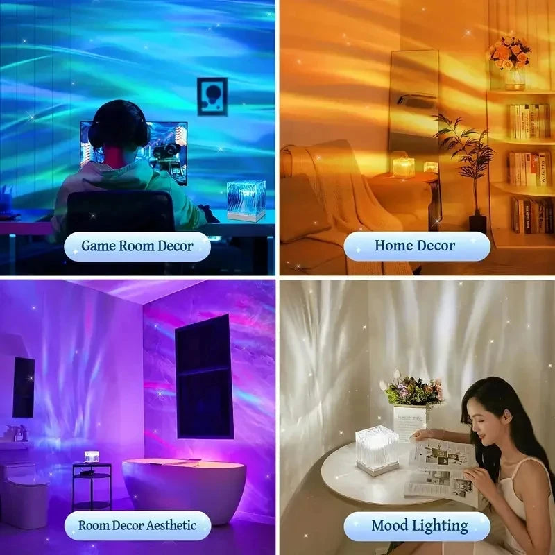 Lámpara LED Water Ripples Galaxy · Iluminación Setup Gaming 12CM
