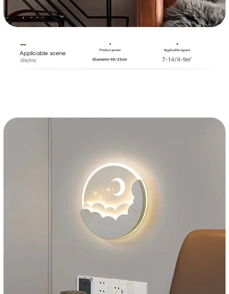 Lámpara LED Modern Sconce Interior · Iluminación Setup Gaming