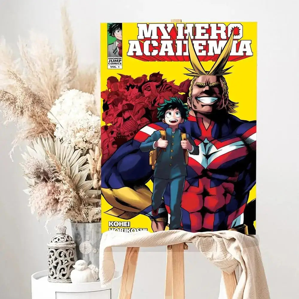 Poster HighQuality Canvas Gift My Hero Academia · Decoración Setup Gamer y Escritorio
