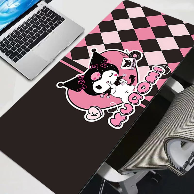 Alfombrilla Gaming XXL Cinnamoroll - Mouse Pad Kawaii con Bordes Cosidos