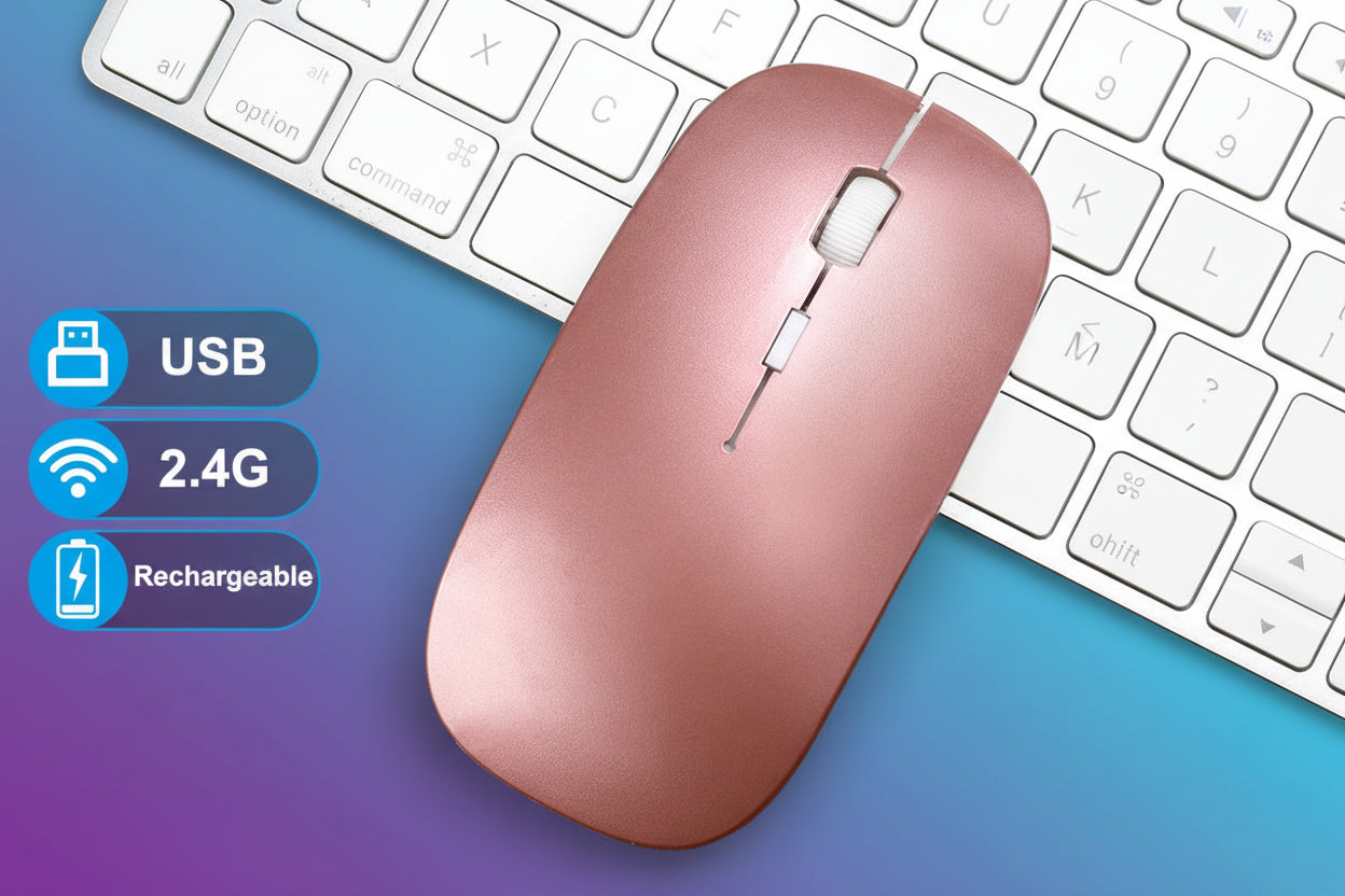 Ratón Inalámbrico Recargable Congdi 2.4G/Bluetooth