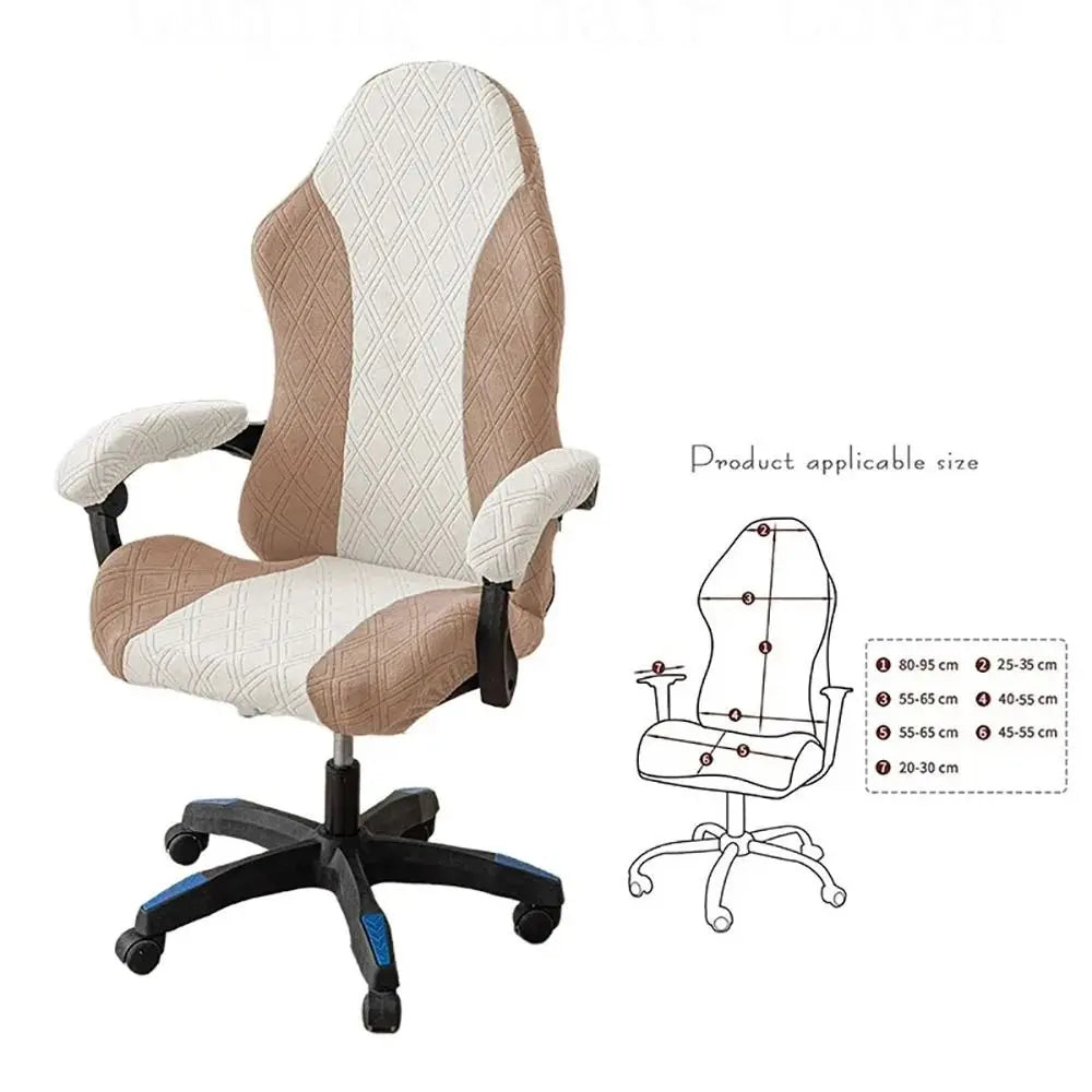 Funda Jacquard Antideslizante para Silla Gaming · 95cm Multicolor Decorativa
