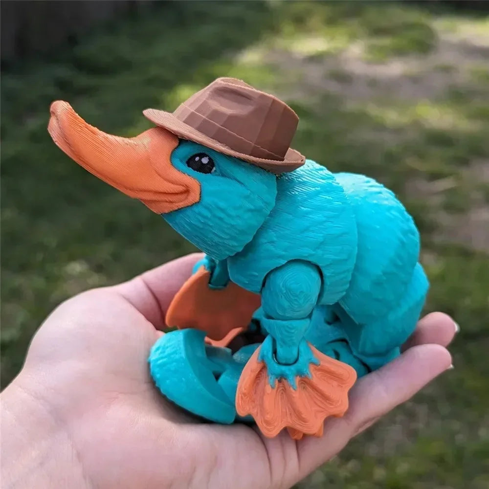 Figura Articulated Platypus Printed Multi-Joint · Decoración Setup Gamer y Escritorio