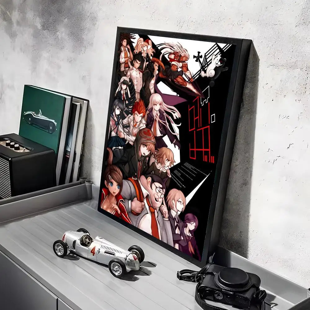 Poster Game D_DanganRonpaS Stickers Mural · Decoración Setup Gamer y Escritorio