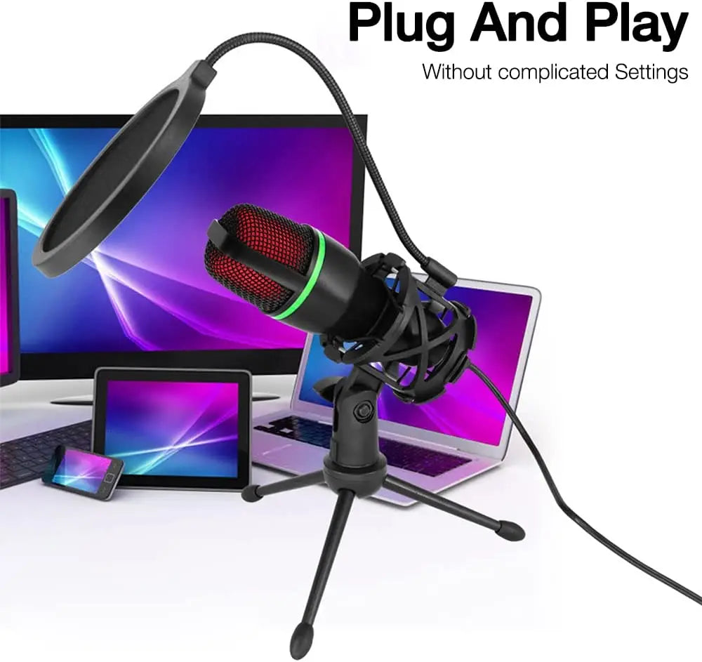 Micrófono Condenser Computer Laptop · Sonido Gaming