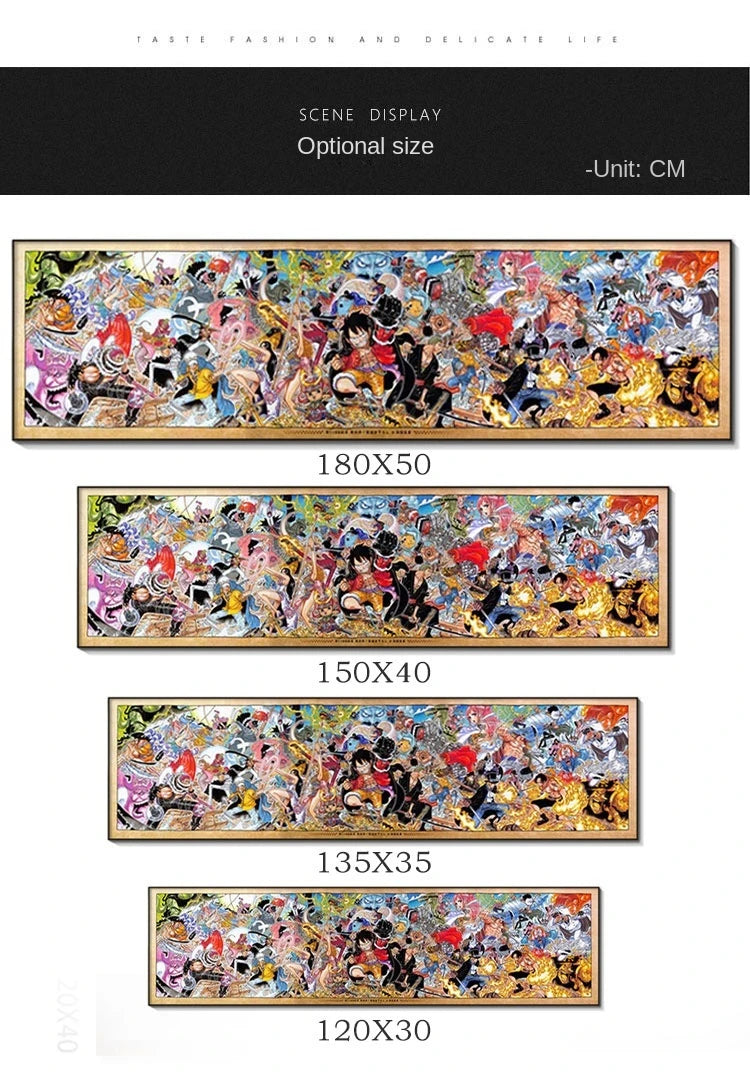Poster One Family Photo Hanging One Piece · Decoración Setup Gamer y Escritorio