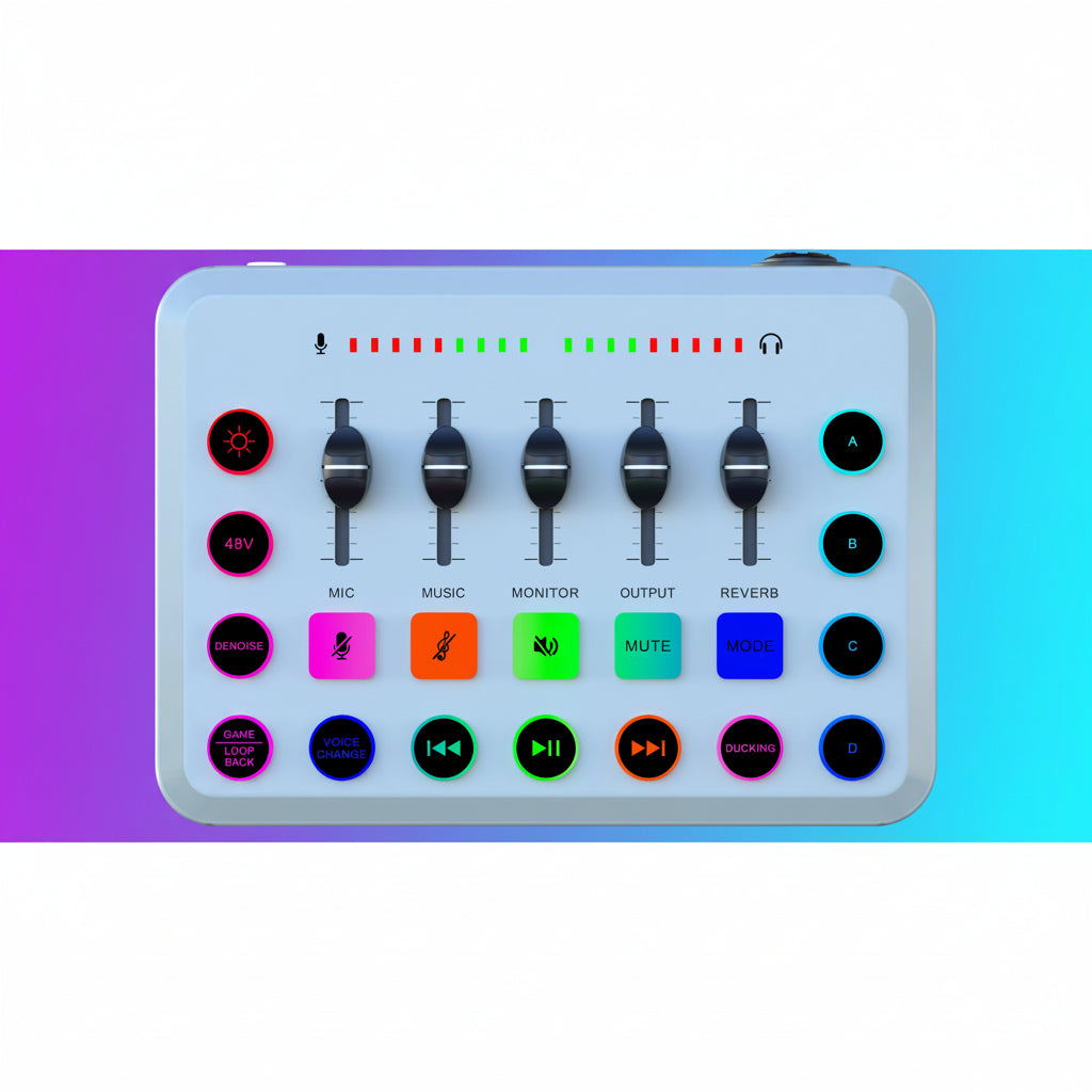 Mezclador de audio para directos y streaming