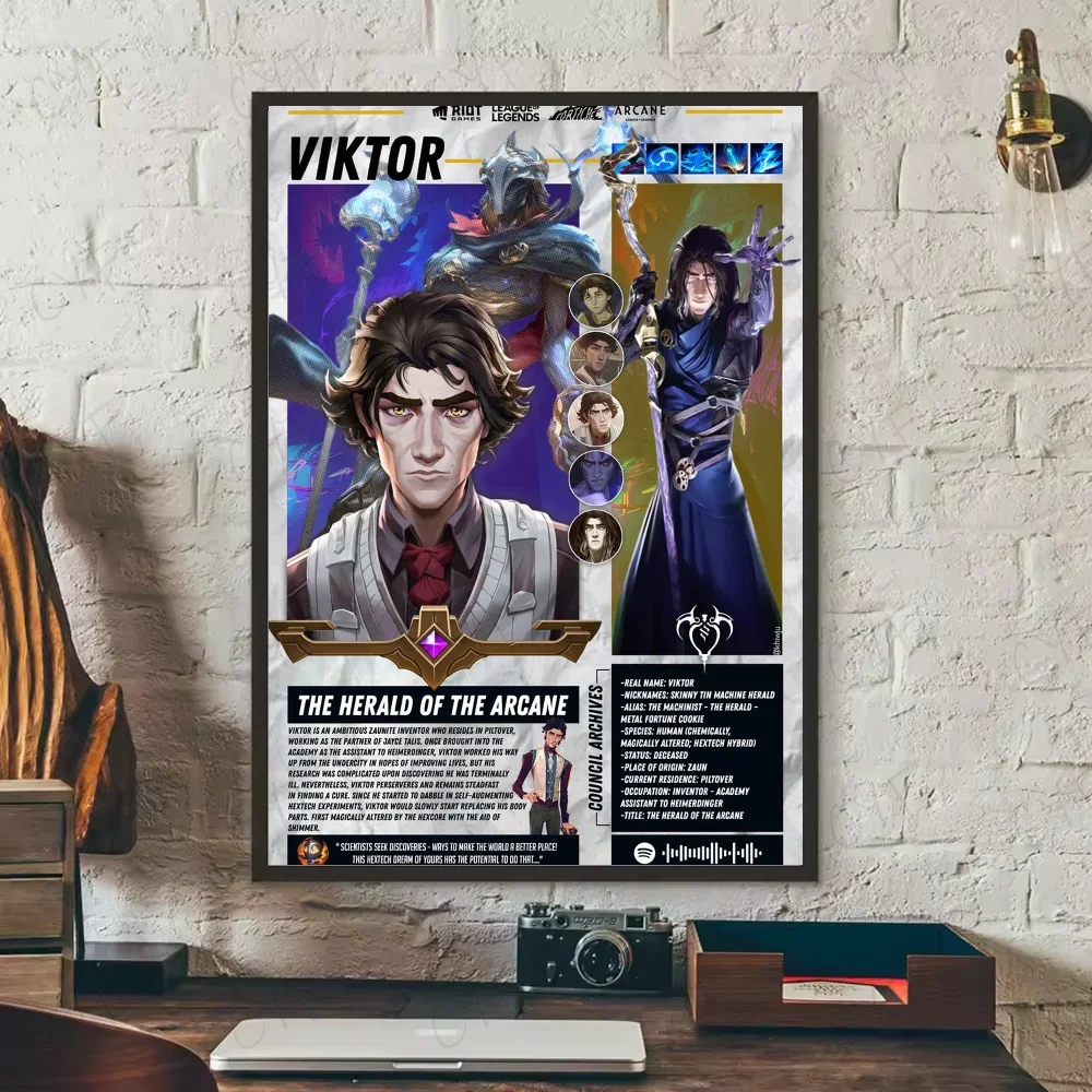 Poster ARCANE Movie Aesthetic Canvas · Decoración Setup Gamer y Escritorio