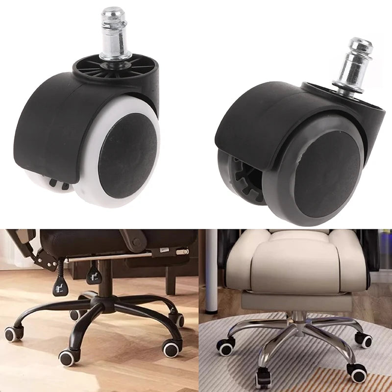 Pack 5 Ruedas de Repuesto para Silla Gaming · 50mm Universal Antirruido