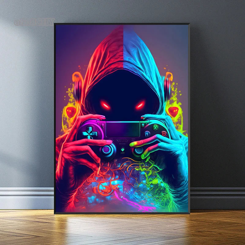 Neón LED Game Art Pictures · Iluminación Setup Gaming