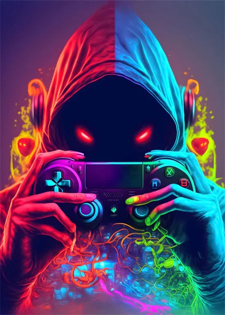 Neón LED Game Art Pictures · Iluminación Setup Gaming