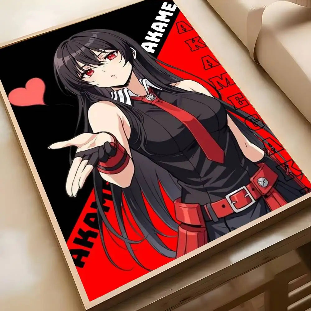 Poster Akame Ga Kill Art · Decoración Setup Gamer y Escritorio