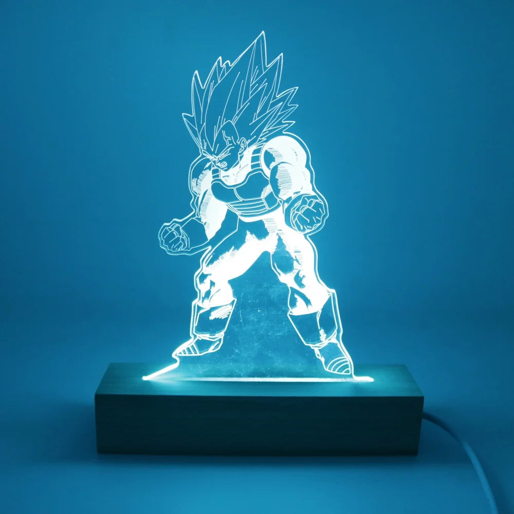 Lámpara LED Gaming Anime Goku · Iluminación Setup Gaming