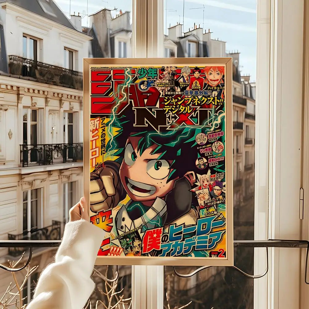 Poster My Hero Academia Room · Decoración Setup Gamer y Escritorio