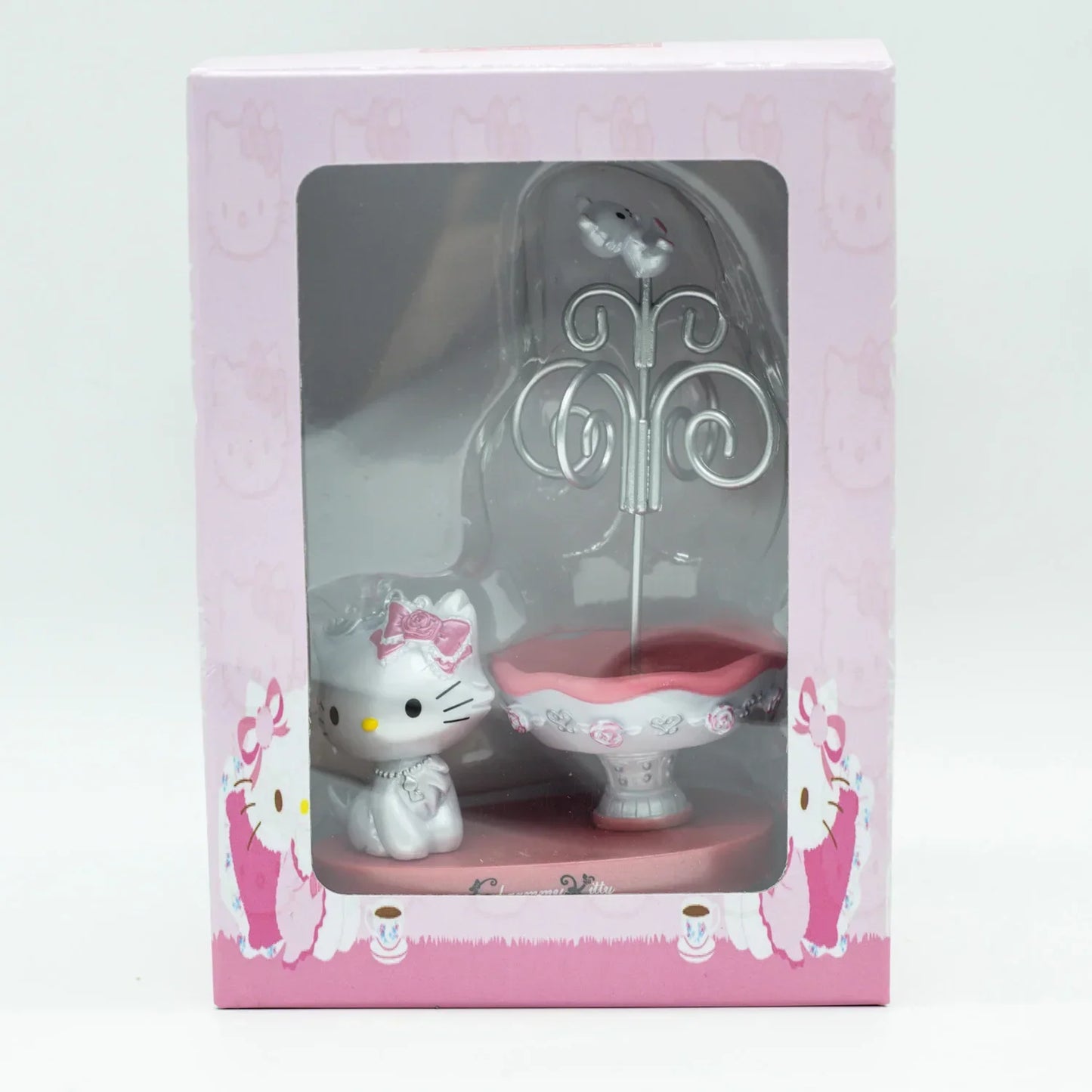 Figura Decorativa Hello Kitty con Espejo Joyero · Decoración Setup Gamer Kawaii