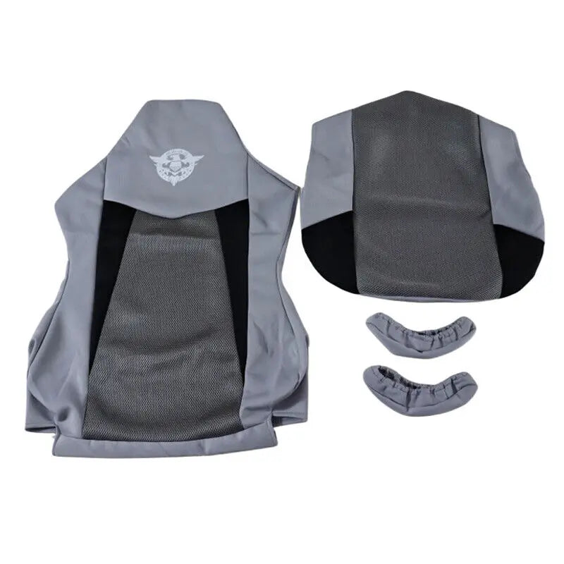 Silla Gaming Reclinable Negra y Azul · Setup Gamer Económico con Reposabrazos